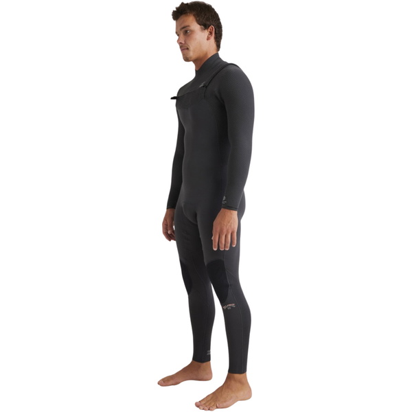 2025 Billabong Mens Revolution Naturlig 4/3mm Våddragt Chest Zip 24AW191505 - Graphite